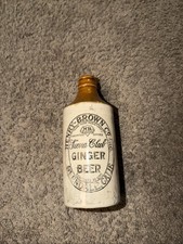 Antique Henry-Brown Sierra Club Ginger Beer Stoneware Bottle Glendale CA Rare picture