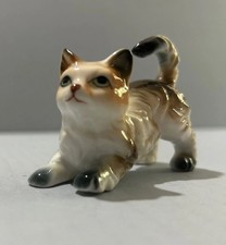 Vintage Miniature 3” Playful Kitten Figurine picture