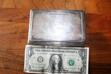 WW2 Germany US Occupied Zone 1946 Desktop Cigarette Case Silver Plate Gold Wash picture