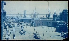 Photo:New York NY South Street Brooklyn Bridge Waterfront 1900s picture