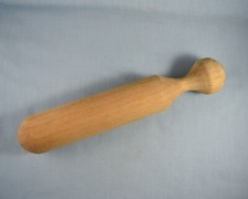 Vtg Wood Wooden Masher Stomper Pestle 11 inch picture