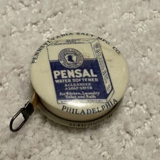 Vintage 1917 Pensal Cleaner Tape Measure Advertising Philadelphia PA Salt MFG Co picture