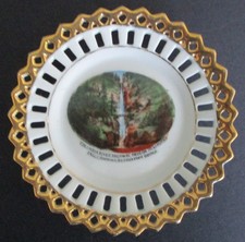 Early 20th Century Souvenir Ribbon Dish Columbia River Highway Oregon picture