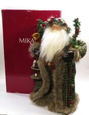 Mikasa Winter Forest Santa with Bird Cage Figure  24