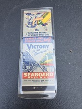 Seaboard Railway WWII Comic Enemies 1940s Vintage Railroad Matcbook Match Cover picture