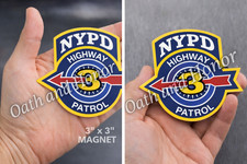 NYPD Highway Patrol 3 (The District) Novelty Magnet Approx 3” x 3” picture