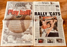 1998 Tampa Bay Rays First Game Kentucky Wins NCAA Title Tampa Tribune newspaper picture