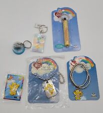 Vintage Care Bears Funshine Bear Jewelry And Keychain Lot Unused Pin Necklace + picture