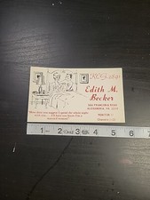 Vtg QSL CB Ham Radio Card KCG 2891 Edith Becker Naughty Art Virginia  picture
