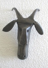 VINTAGE HAMMER TOOL GOAT HEAD FIGURAL UNUSUAL picture