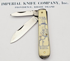 Antique Pre-1950 Era Imperial USA Swell End Jack Knife - DICK TRACY - Unused picture