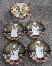 Boston Warehouse 2003 Chef Porcelain Plates 6 1/2
