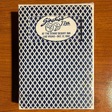 Vintage 1992 Desert Inn Las Vegas Playing Cards - Frank Sinatra 77th Birthday picture