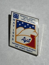 Vintage 1996 President's Council on Physical Fitness and Sports / AVA Enamel Pin picture