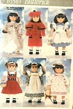  Butterick Doll Clothes Pattern B5589 Size 18