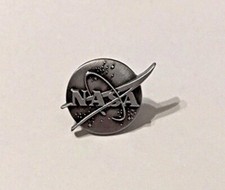 NASA Vector Antique Silver Lapel Pin picture