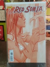 Red Sonja #6 Jenny Frison Blood Red Variant Dynamite 2013 Ltd 50 Copies NM picture