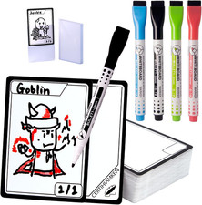 50 Pcs Double-Sided Universal MTG Tokens with 4 Pcs Marker Pens Reusable Dry picture