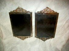 VTG SILVERPLATE VANITY TRAY TABLE PICTURE FRAME LEONARD SILVER BASKETS BOW PAIR picture