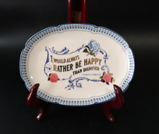 Victorian Trading Co.  Romantic Porcelain Dish Charlotte Bronte Quote picture