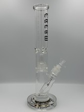C.R.E.A.M 15” Straight Glass Bong Borosilicate 7mm Tube 14mm Female w/ Box picture