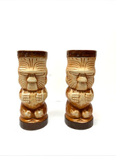Lot of 2 Trader Dick's Tiki Mug John Ascuaga Nugget Reno Home Office Decor Bar picture