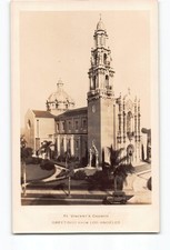 Los Angeles California CA RPPC Real Photo 1925-1942 St Vincent's Church picture