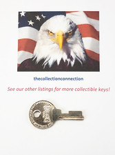 Vtg EXCELSIOR E4 Key Blank For Storage Case Toolbox Trunk Locks Uncut ORIG E-4 picture