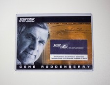 2011 Complete Star Trek TNG Gene Roddenberry 5x7 Business Card Relic picture