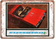 1967 Oldsmobile 4-4-2 Convertible Vintage Ad Retro Look Metal Sign A5149 picture