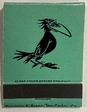 CA Early Bird Gay Bar 1970s Matchbook San Francisco Polk Street LGBTQ Vintage picture