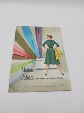c1940s Modern Fabrics & How To Launder Them Booklet Guide Whirlpool Washers picture