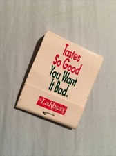 LaRosa’s Restaurant Matchbook, Restaurant Collectible Matches, NEW Ohio/Kentucky picture