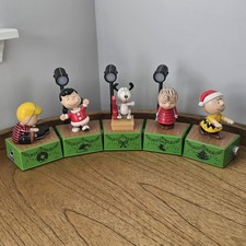 Hallmark Peanuts Dance Party Music & Motion 5 Piece Set Figures Lights 2017 picture