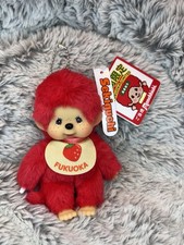Monchhichi Fukuoka Limited Red Strawberry Mark Plush Toy picture