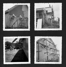 18 Vintage 1959 Photos House Rehab Construction Workers Scaffolding Before After picture