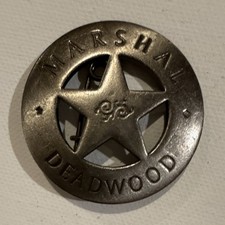 Marshal Deadwood Police Badge Replica Star Pin picture