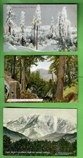 C. 1909 POSTCARDS LOT OF 3 MOUNT WILSON & MOUNT BALDY CALIFORNIA picture