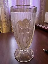 Iris Herringbone 6  inch Footed tumbler by Jeanette Glass picture