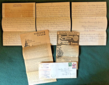 ORIGINAL BOZO THE CLOWN Signed 3 Page Letter 1969 Clowns Are Born, not made RARE picture