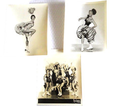Ice skaters + troup sexy ladies promo photograph black whte vintage lot neocurio picture