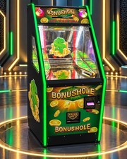 2027 Self Filling Hopper Coin Quarter Pusher Machine w/ Changer Bonus Hole picture