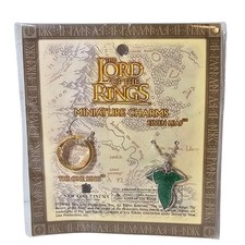 Vtg Lord Of The Rings Miniature Charm Set Cinema Movie Promo Elven Leaf One Ring picture