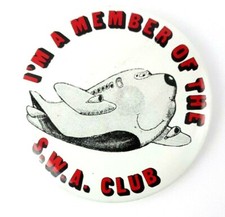 Vintage Southwest Airlines Customer S.W.A. Club Pinback Button Ad 2.25 inches  picture