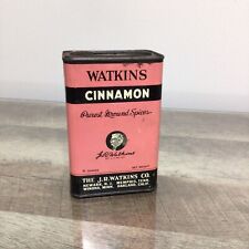 Vintage WATKINS Cinnamon Empty Advertising Tin ~ The J.R. WATKINS CO. picture
