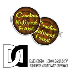 Croatan National Forest North Carolina Decals Park CIRCLE 5