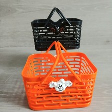 Hartin International Vintage Set Of 2 Halloween Mini Baskets Ghost Bat Tote picture