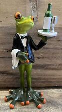 Frog wine server ,resin figurine  7