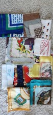 Scarfs, 11 Vintage Souvenir, Collectors, & Cruise Ship scarfs picture