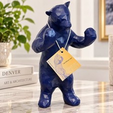 Denver Big Blue Bear 8.5” Figurine I See What You Mean Lawrence Argent Sculpture picture